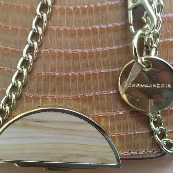 Authentic BCBGMAXAZRIA Elenora Brown Leather Sling Bag - Picture 3 of 15